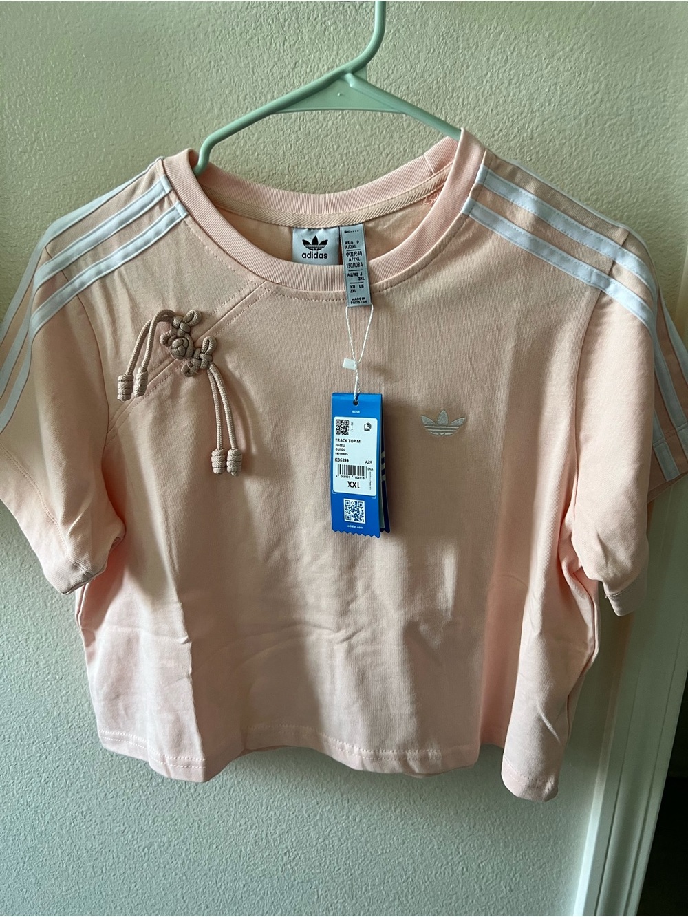 adidas Chinese Style Cropped Shirt - Picture 1 of 4